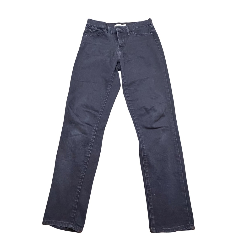 Levis 311 Shaping Skinny Jeans Womens 27 Black Faded Mid Rise Denim Pants